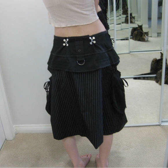 [SOLD] goth midi skirt ♡ - Picture 5 of 11